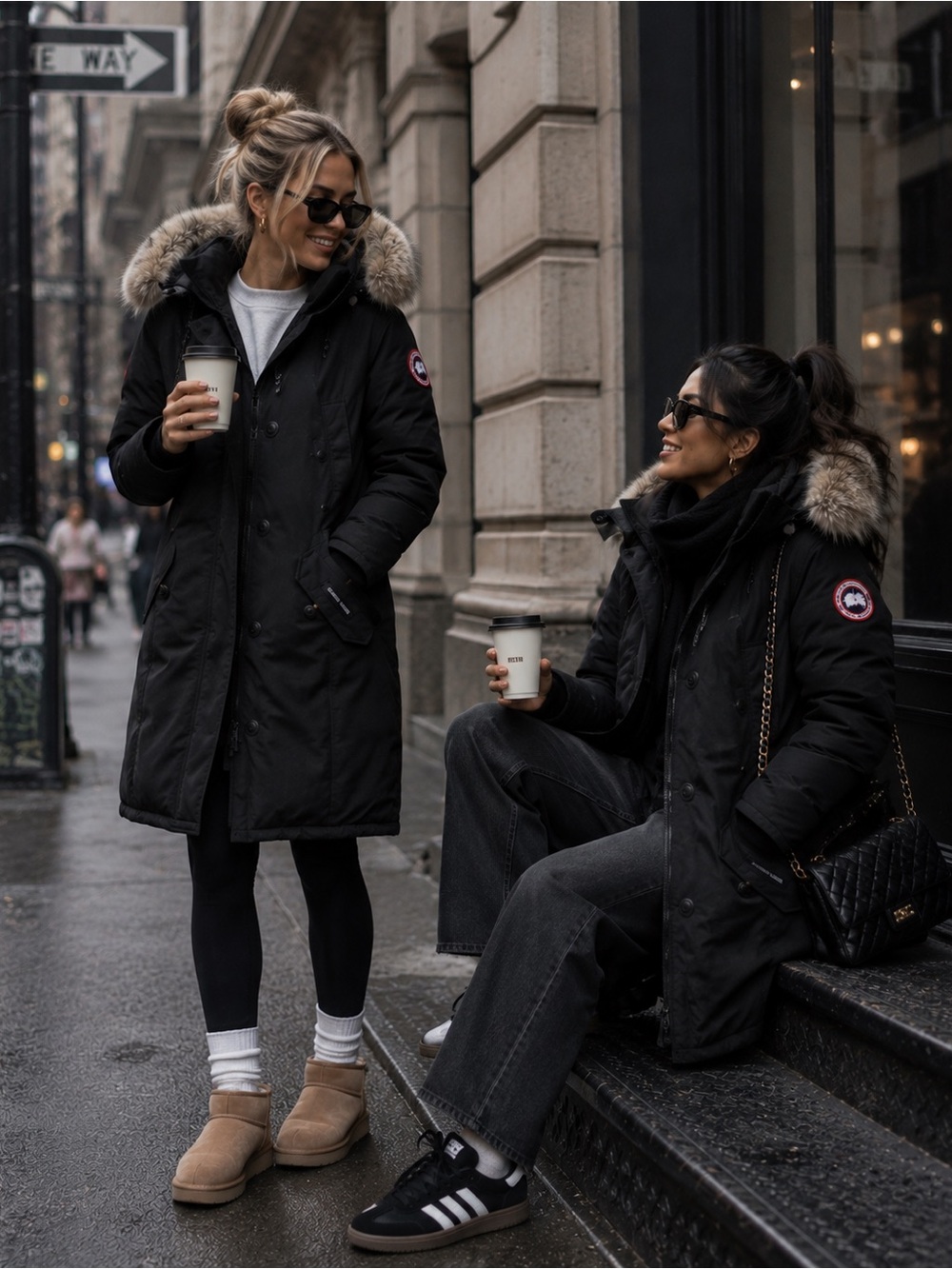 Canada Goose Kensington Parka Goose Down Puffer Jacket Women’s XS Black Coat